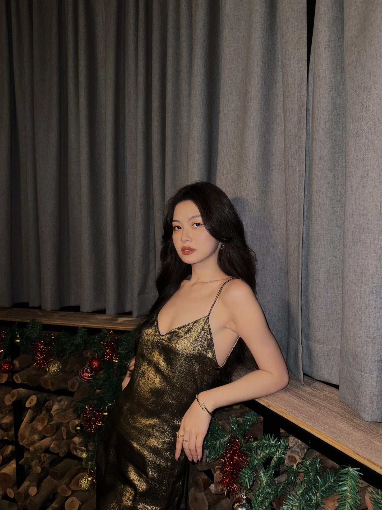 FOIL MINI DRESS