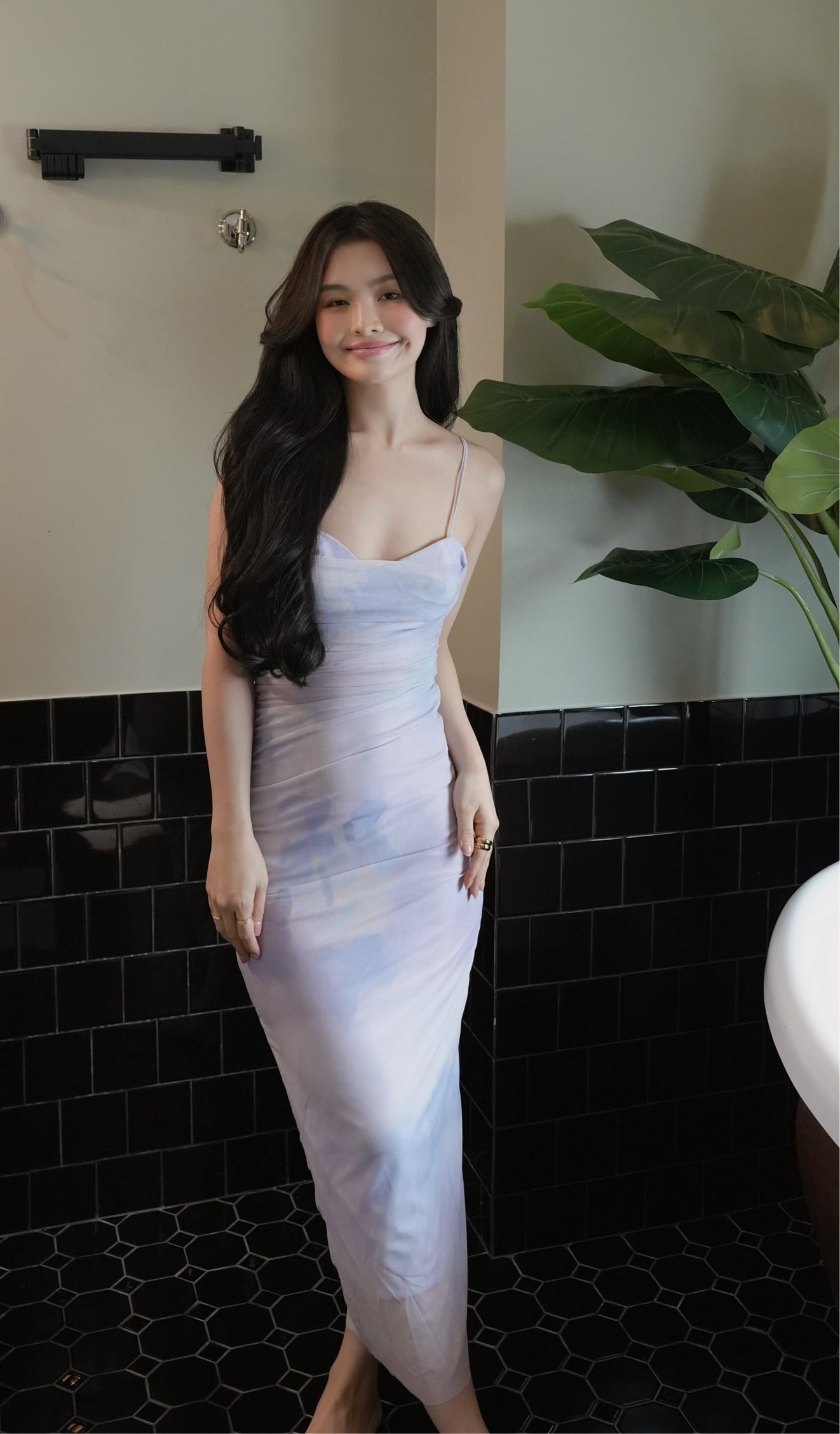 PURPLE BODYCON MAXI DRESS