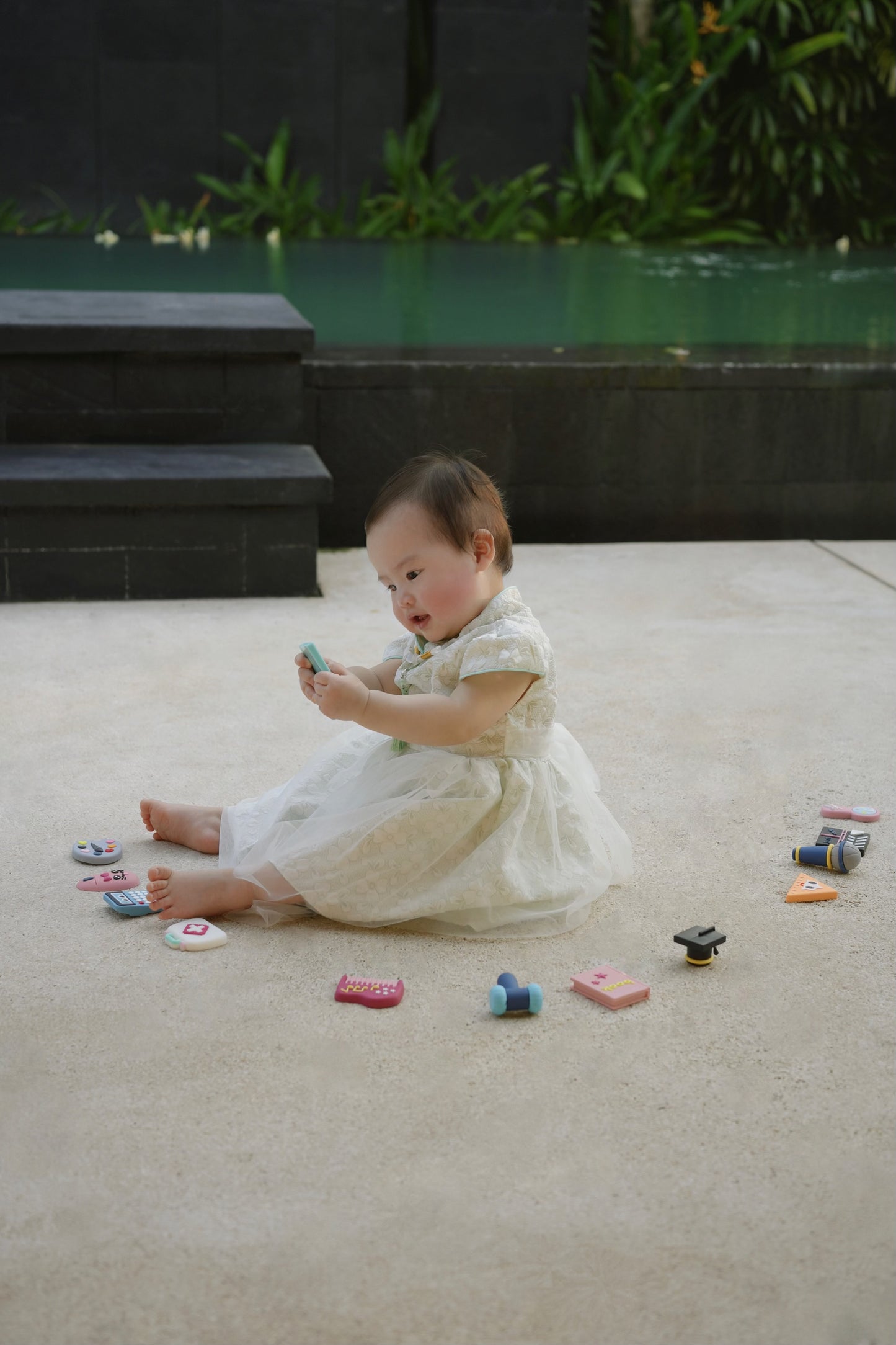 EMERALD GRACE PETITE BABY CHEONGSAM 翠色轻盈 BCSC001