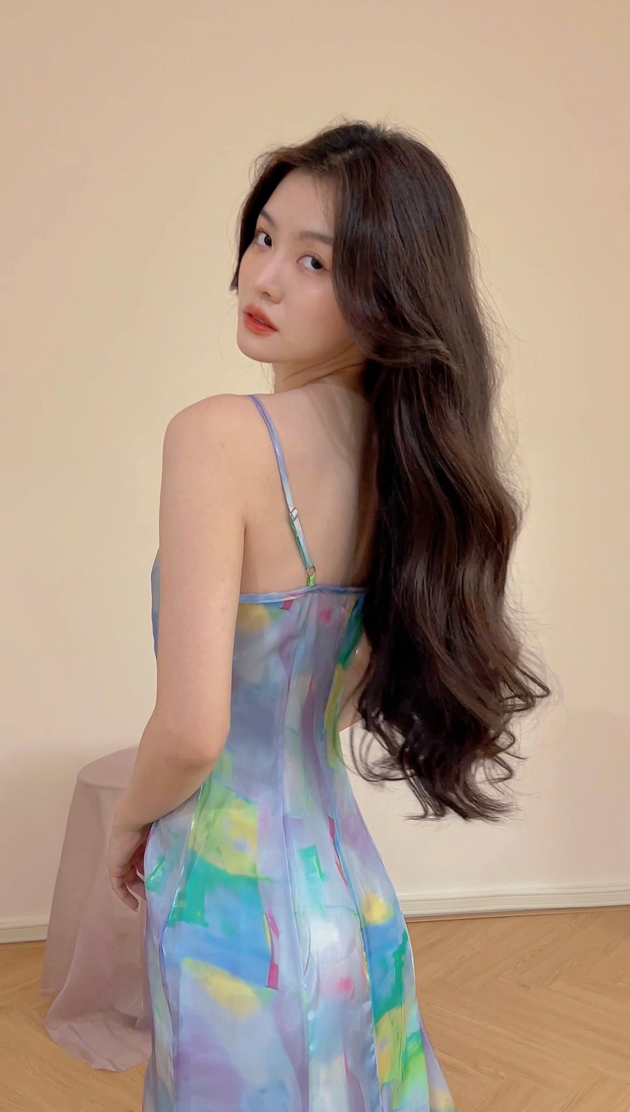 MERMAID GRADIENT LONG DRESS