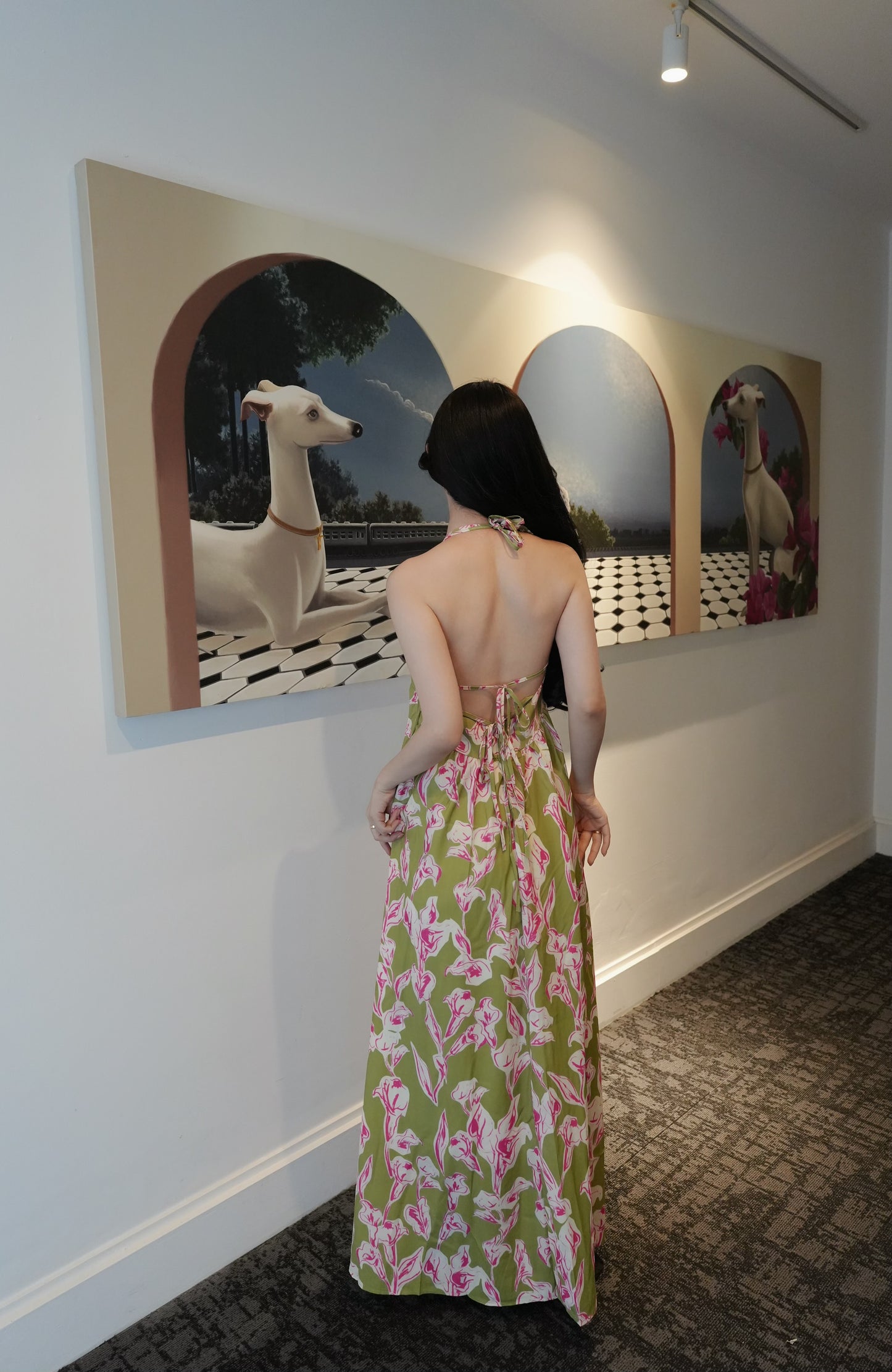 VACATION-STYLE PRINTED MAXI DRESS