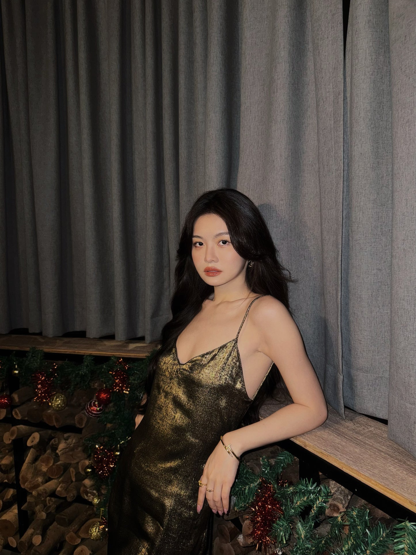 FOIL MINI DRESS