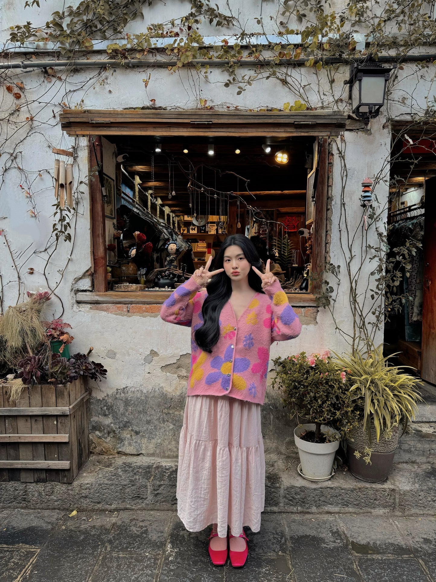 PINK FLORAL PRINTED CARADIAGE