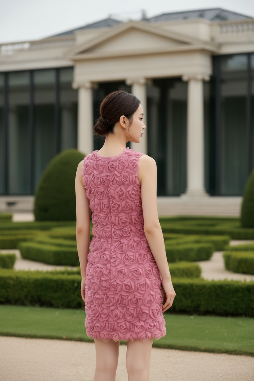 ROSE PETAL MINI DRESS