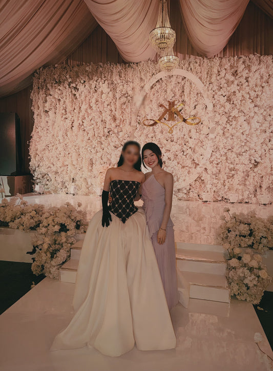 DUSTY LILAC PLEATED MAXI DRESS