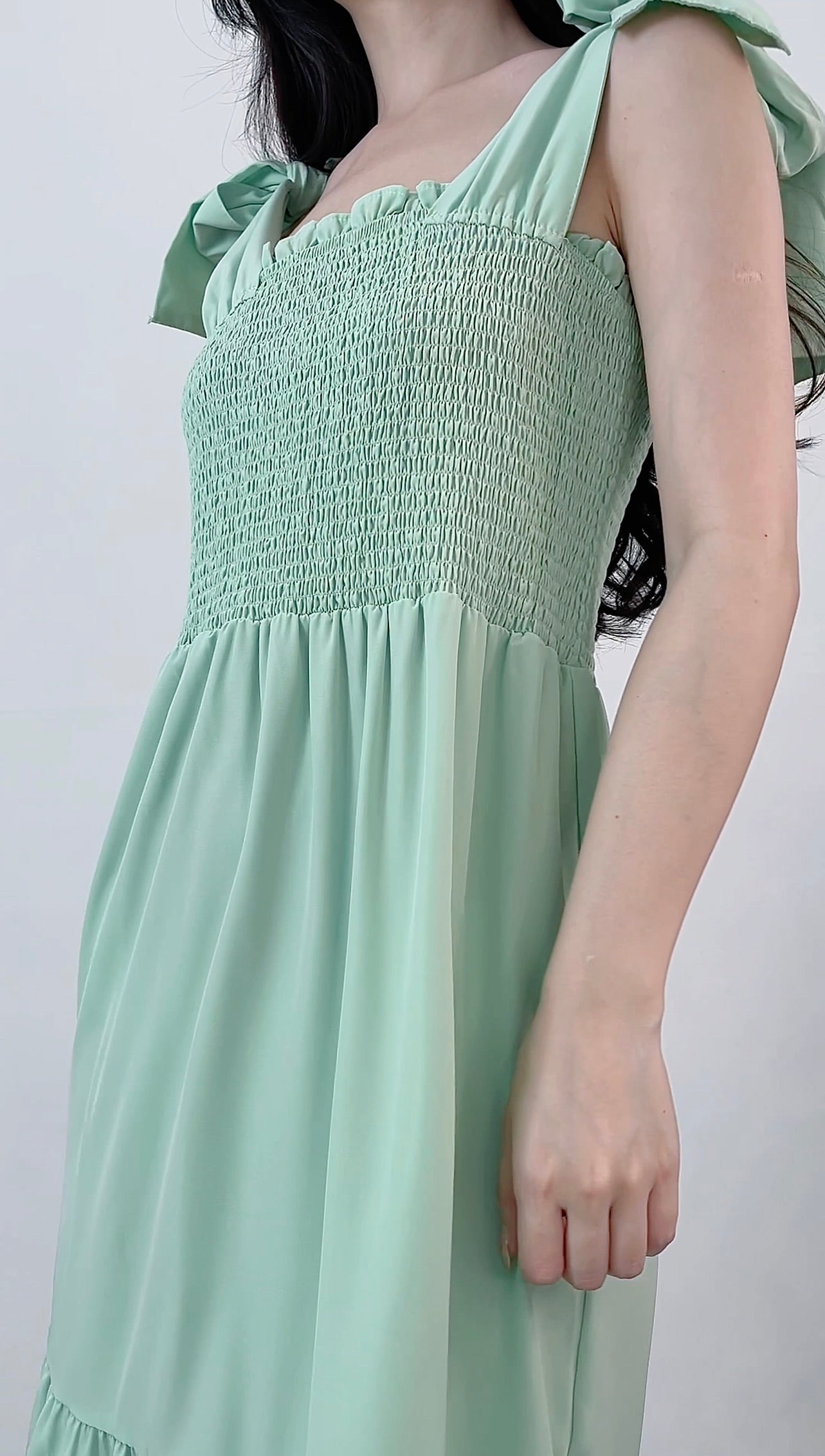MINT GREEN LONG DRESS