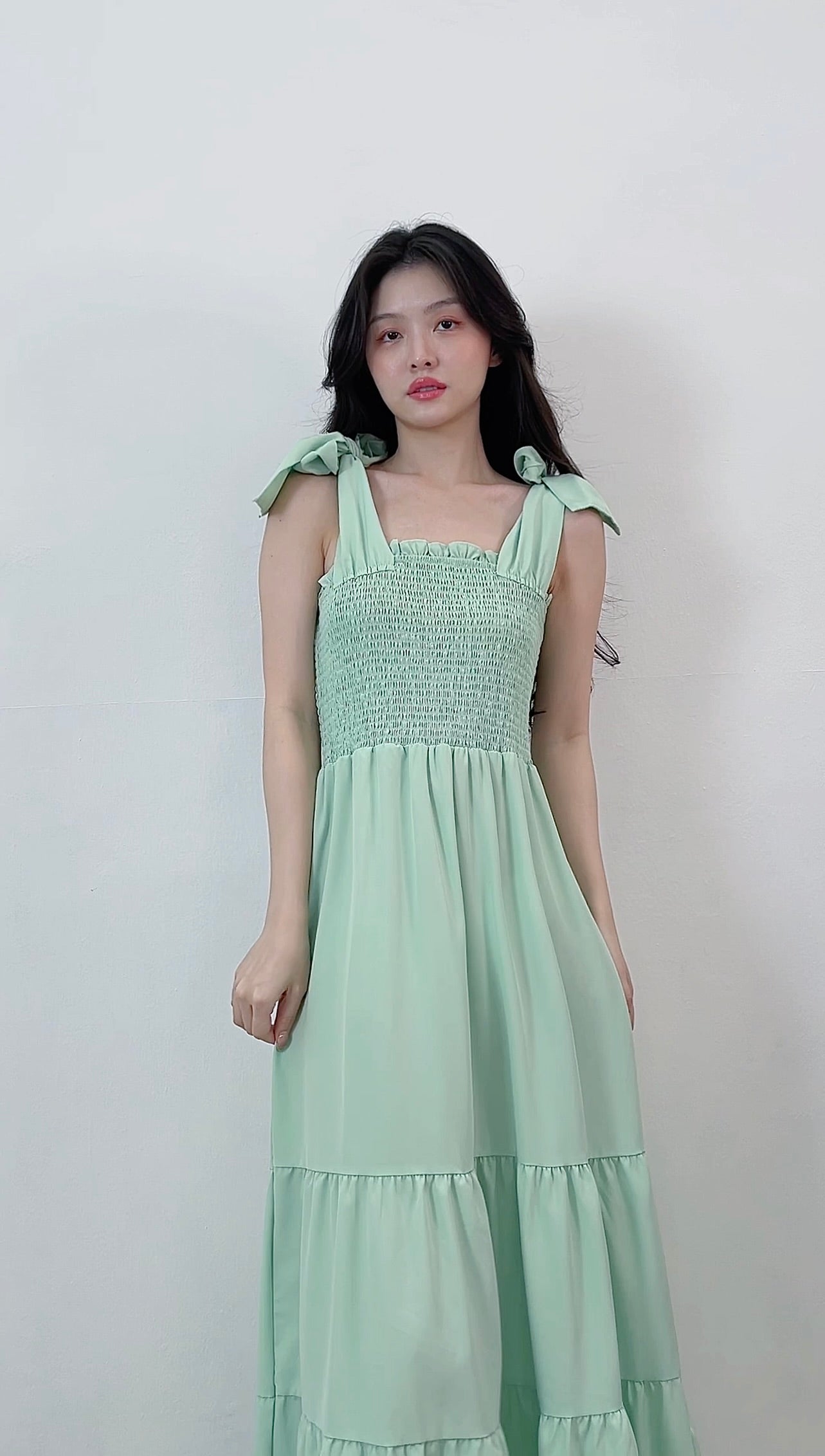 MINT GREEN LONG DRESS