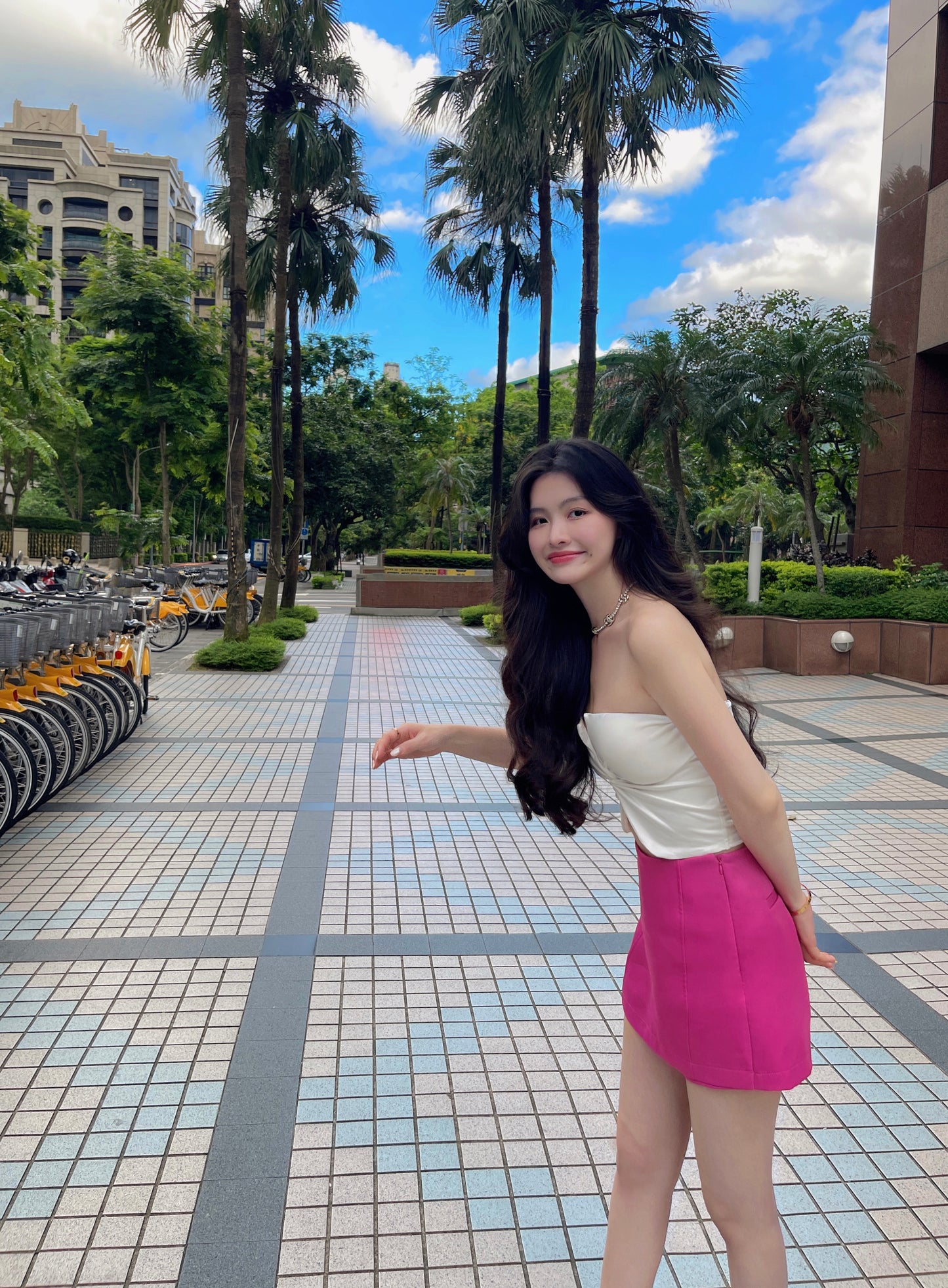 ROSE RED SKIRT PANTS