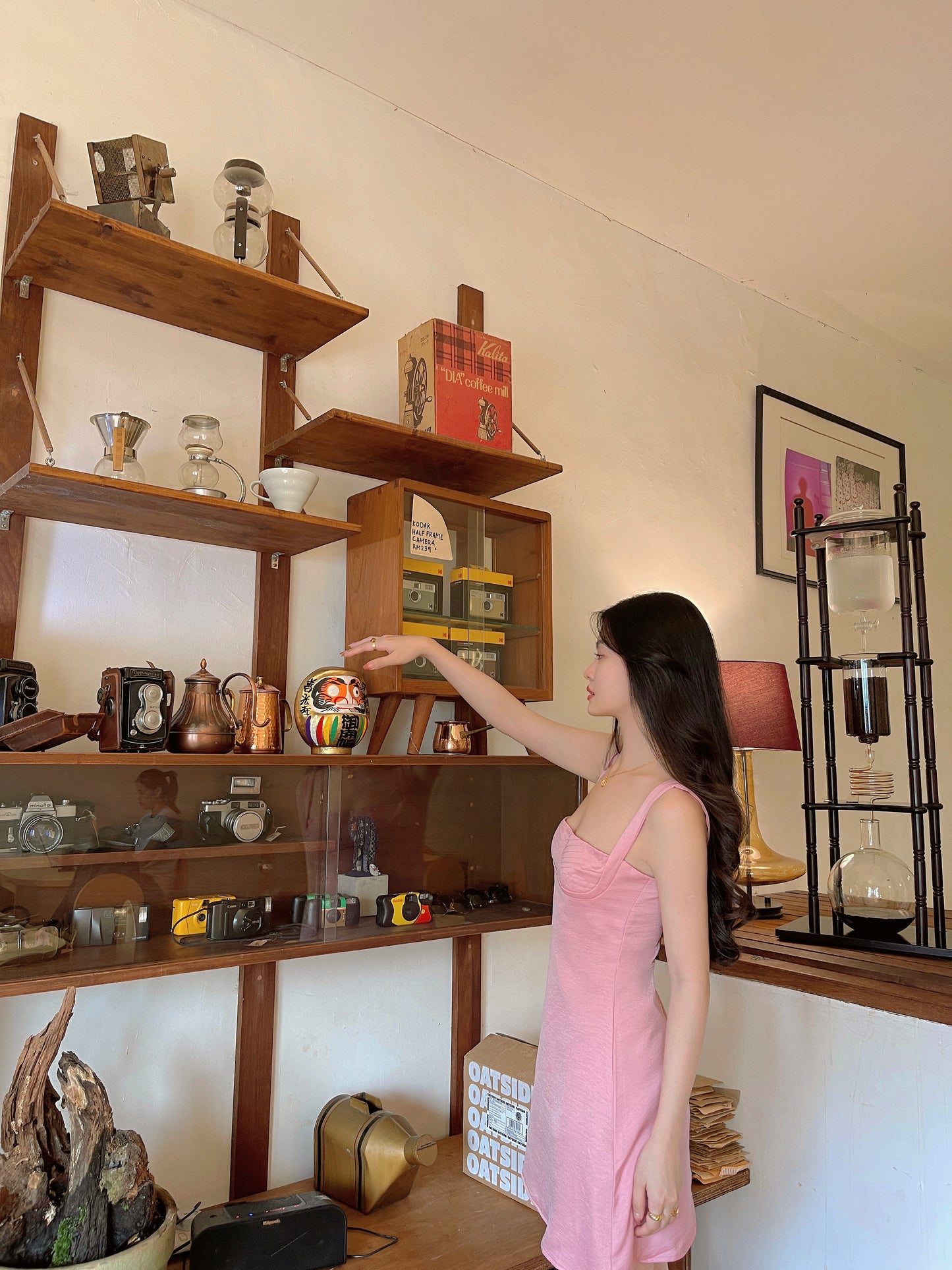 FRENCH PINK A-LINE DRESS