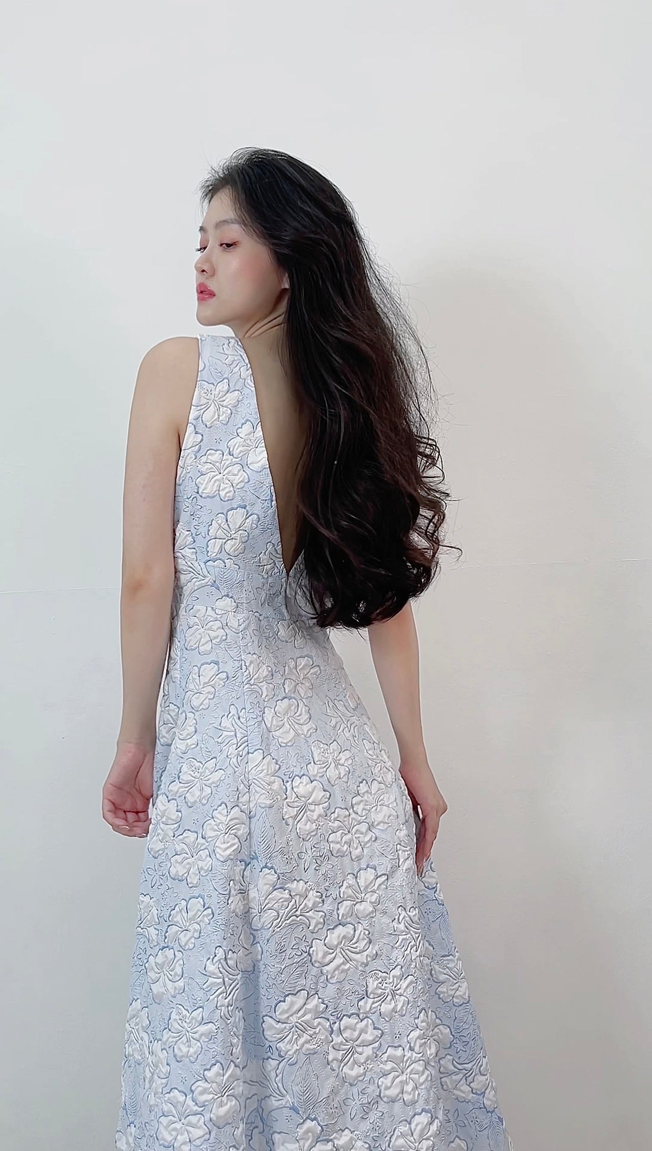 FLORAL PRINTED MIDI DRESS