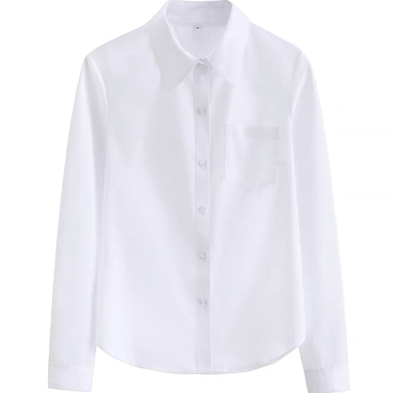 ONE POCKET WHITE BLOUSE