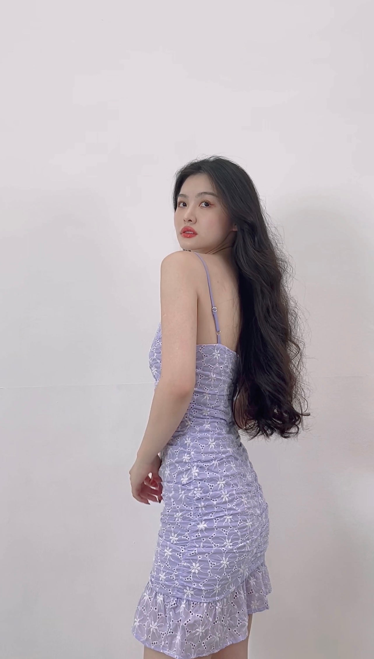 PURPLE FLORAL DRESS
