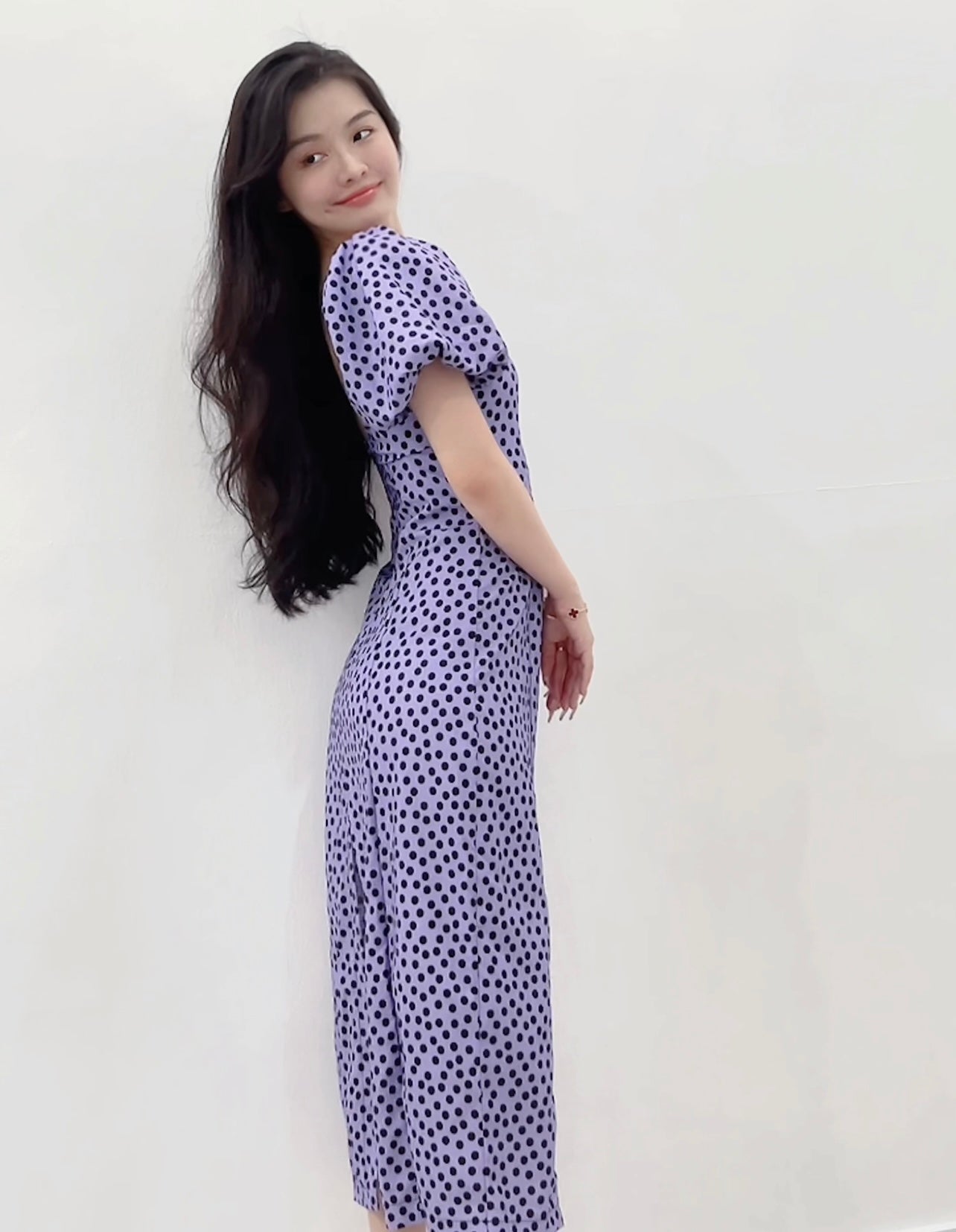 KOREA POLKA DOTS DRESS