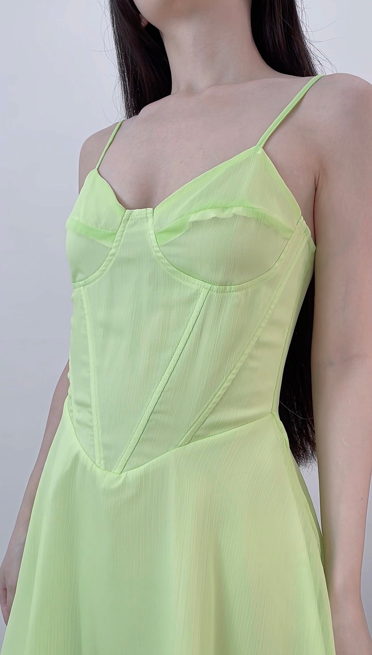 POLYESTER BONING DRESS