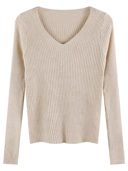 CREAM LONG SLEEVES TOP