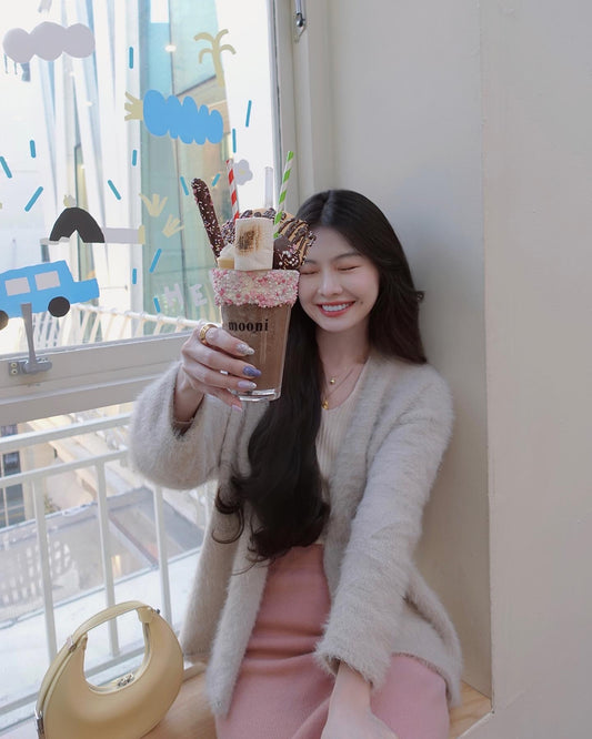 OATMEAL FLUFFY CARDIGAN