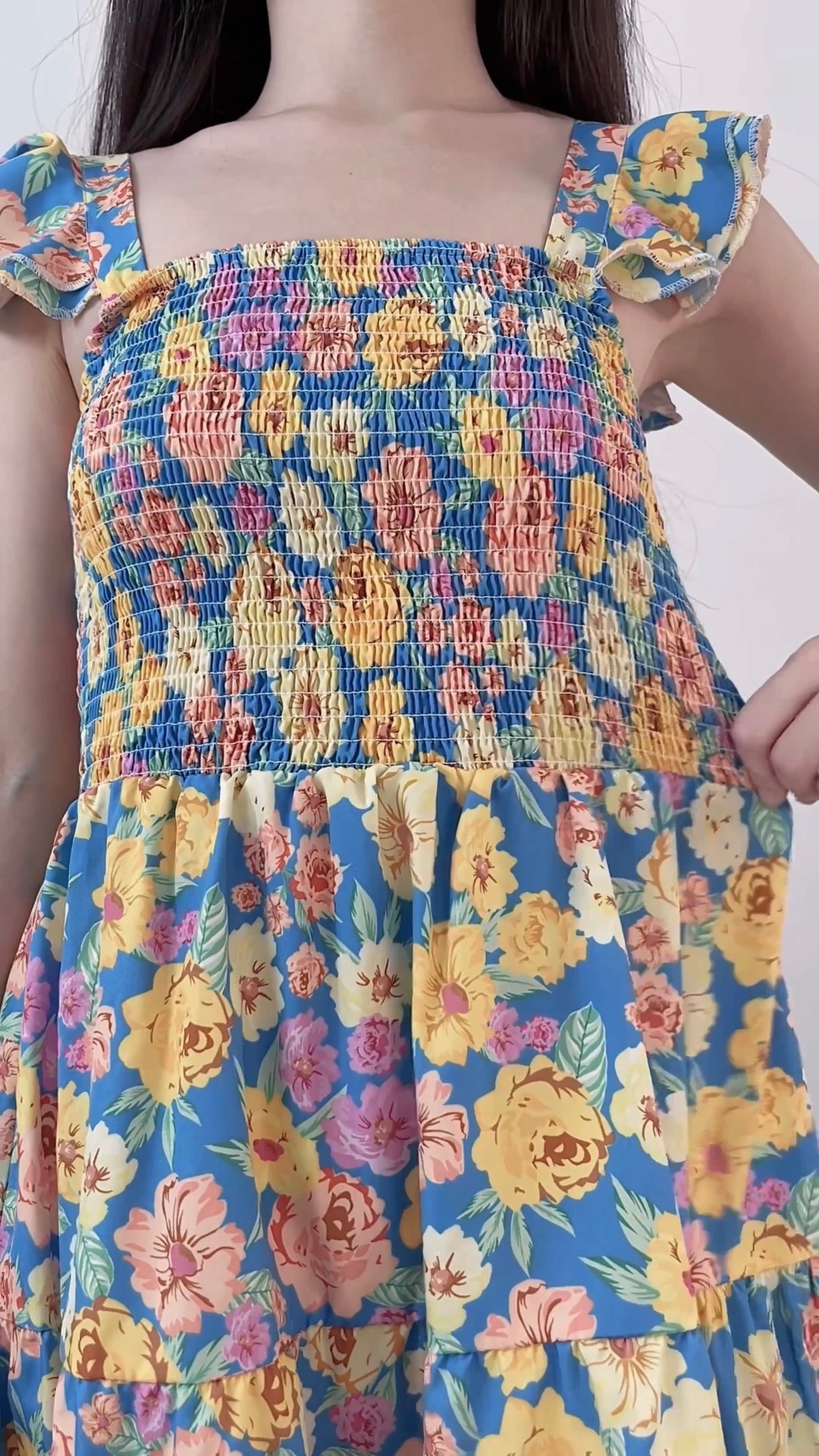 KOREA FLORAL PRINTED DRESS