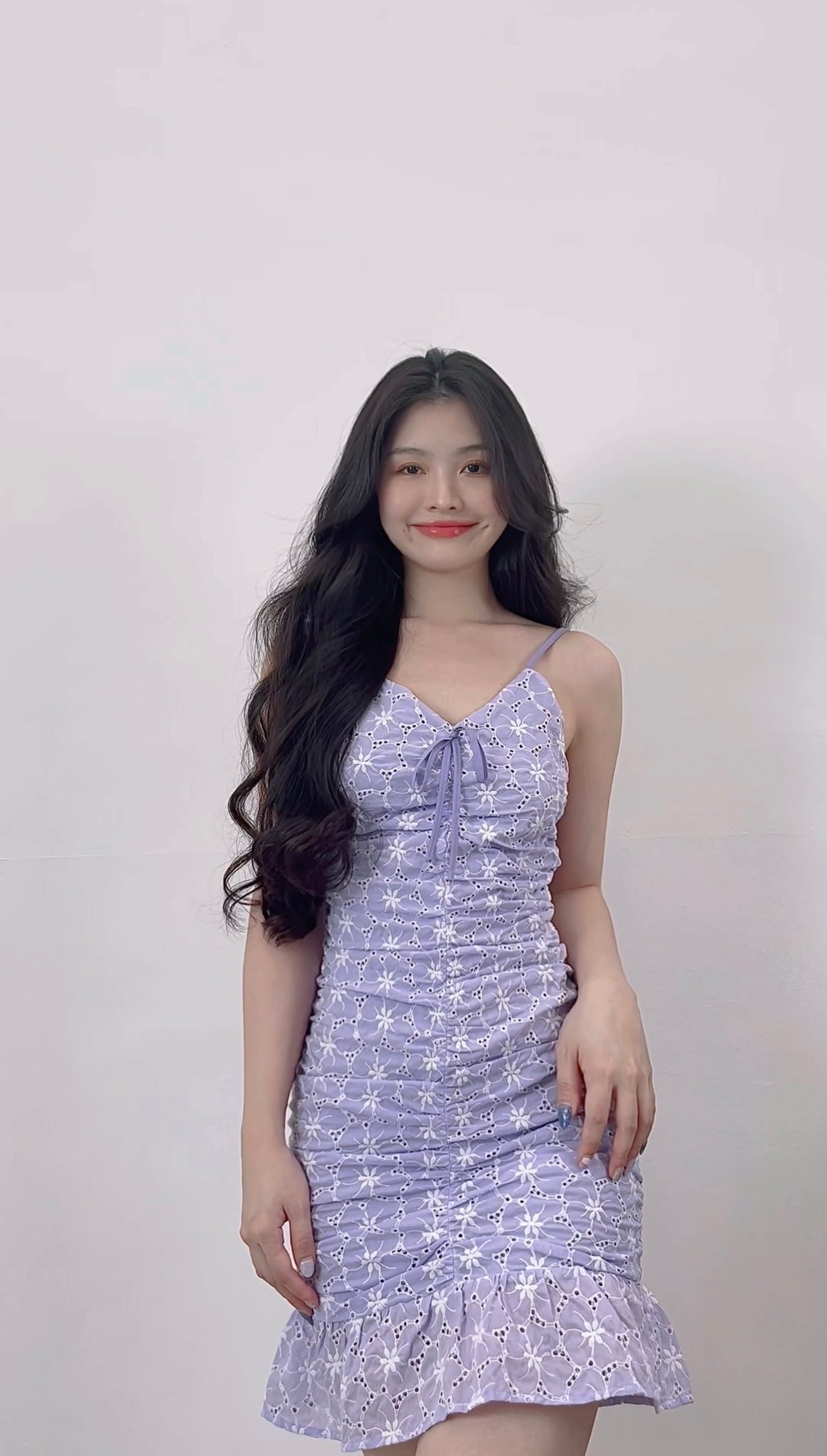 PURPLE FLORAL DRESS