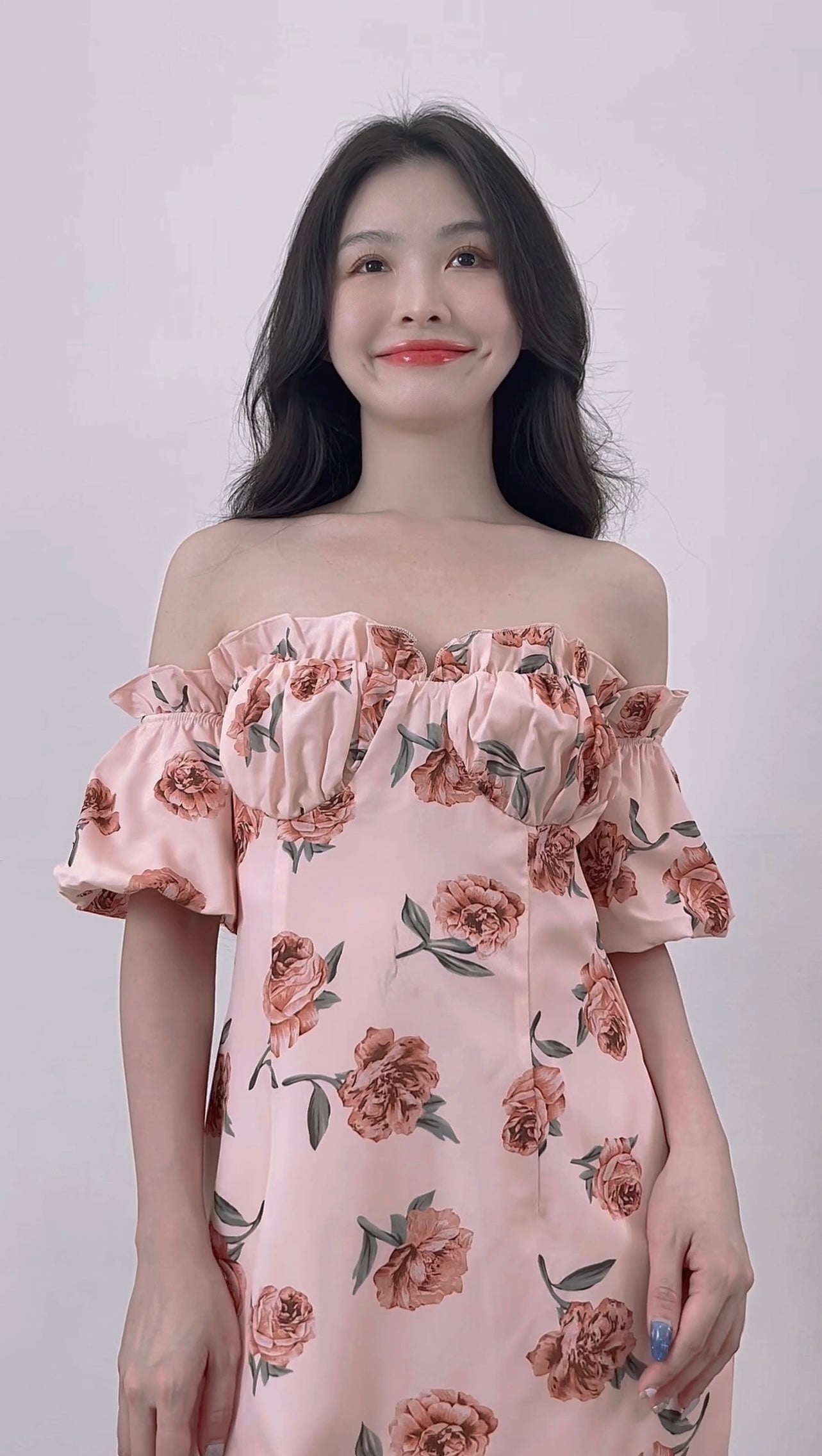 OFF SHOULDER FLORAL PRINT DRESS
