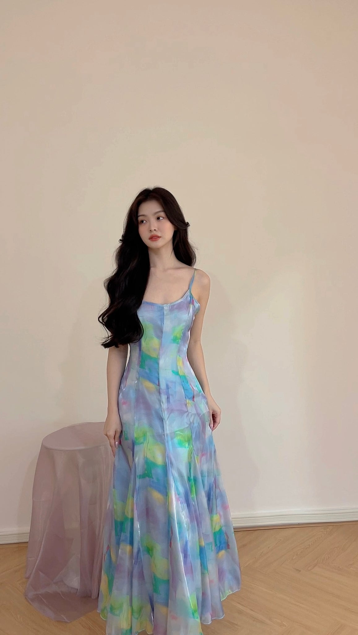 MERMAID GRADIENT LONG DRESS