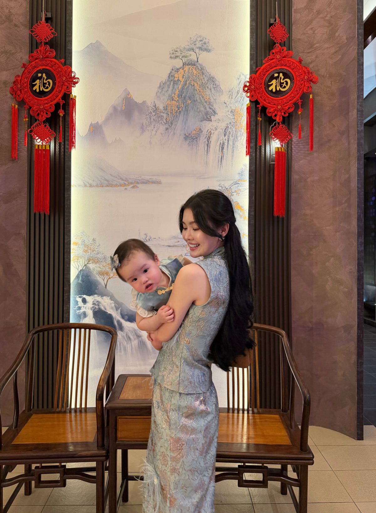AZURE ELAN BABY CHEONGSAM 云水清韵