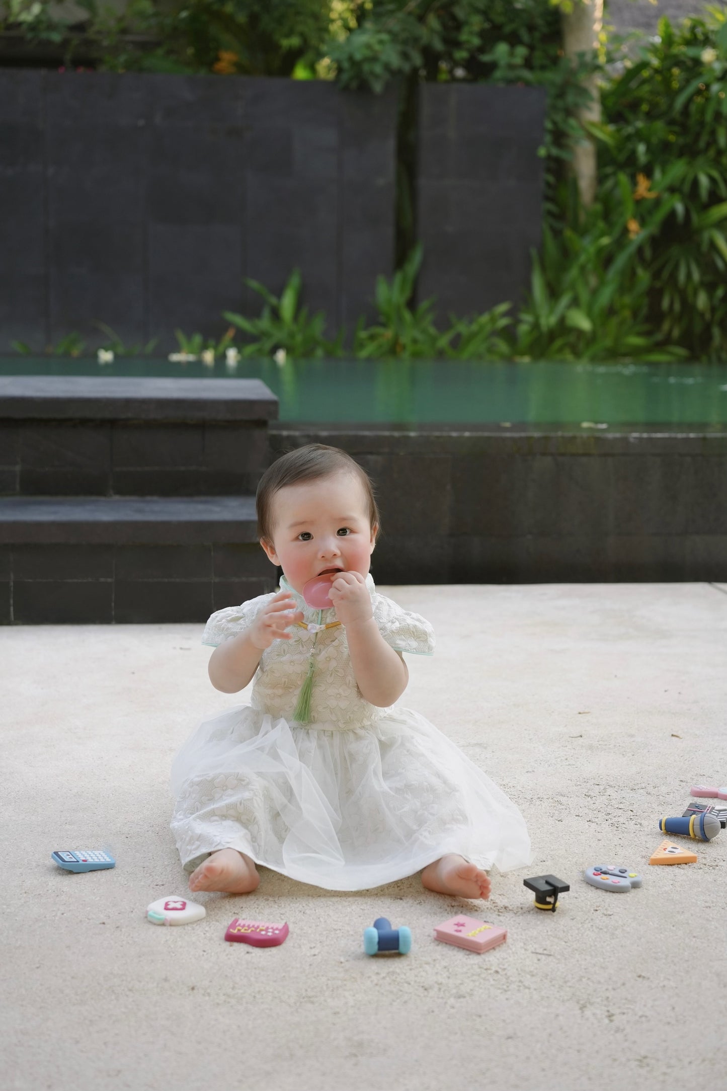 EMERALD GRACE PETITE BABY CHEONGSAM 翠色轻盈 BCSC001