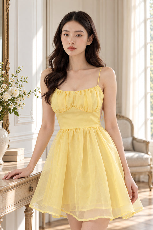 SHIMMER STRAPPY DRESS