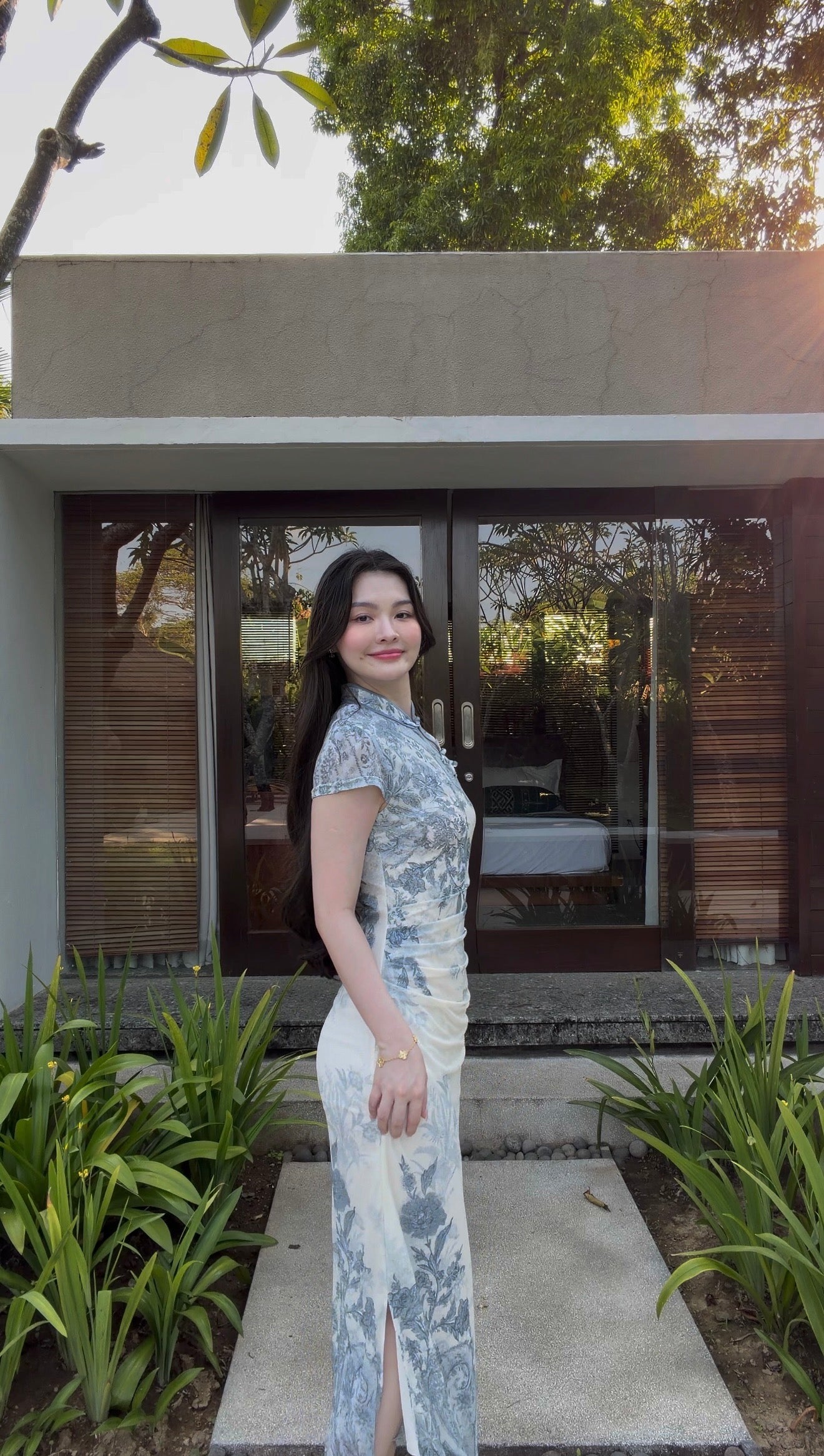 INK CHARM CLASSIC LONG CHEONGSAM 墨韵天成 SC1001