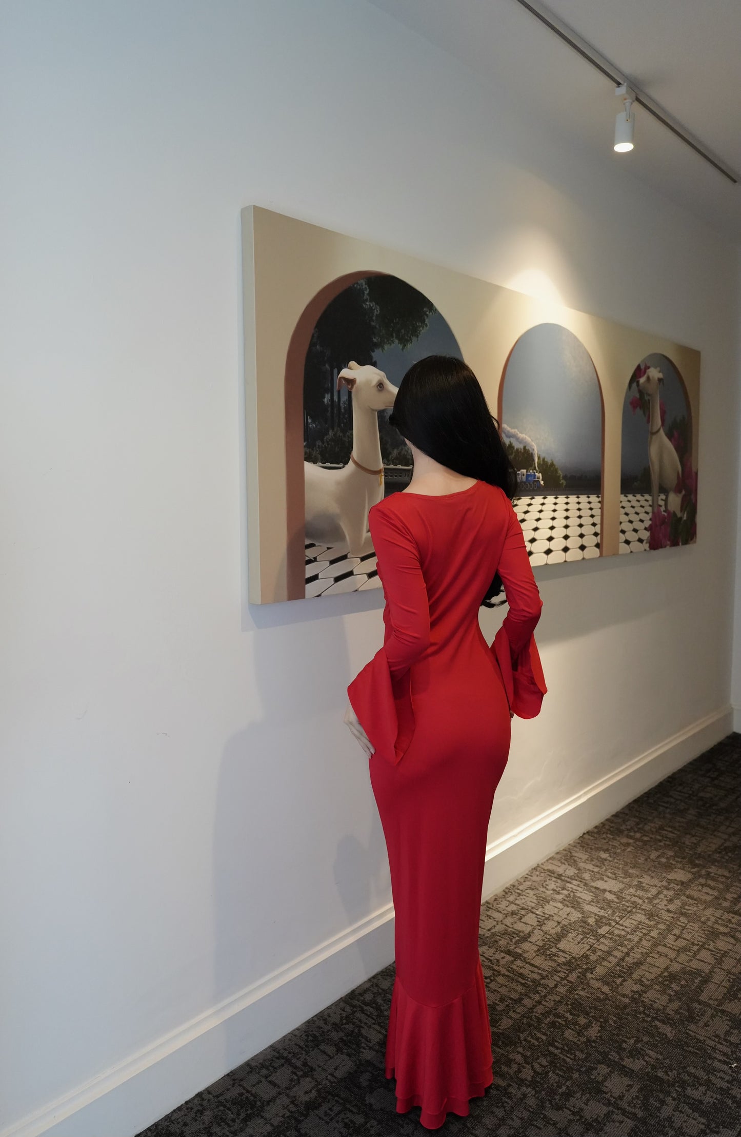 CHARMING RED LONG DRESS