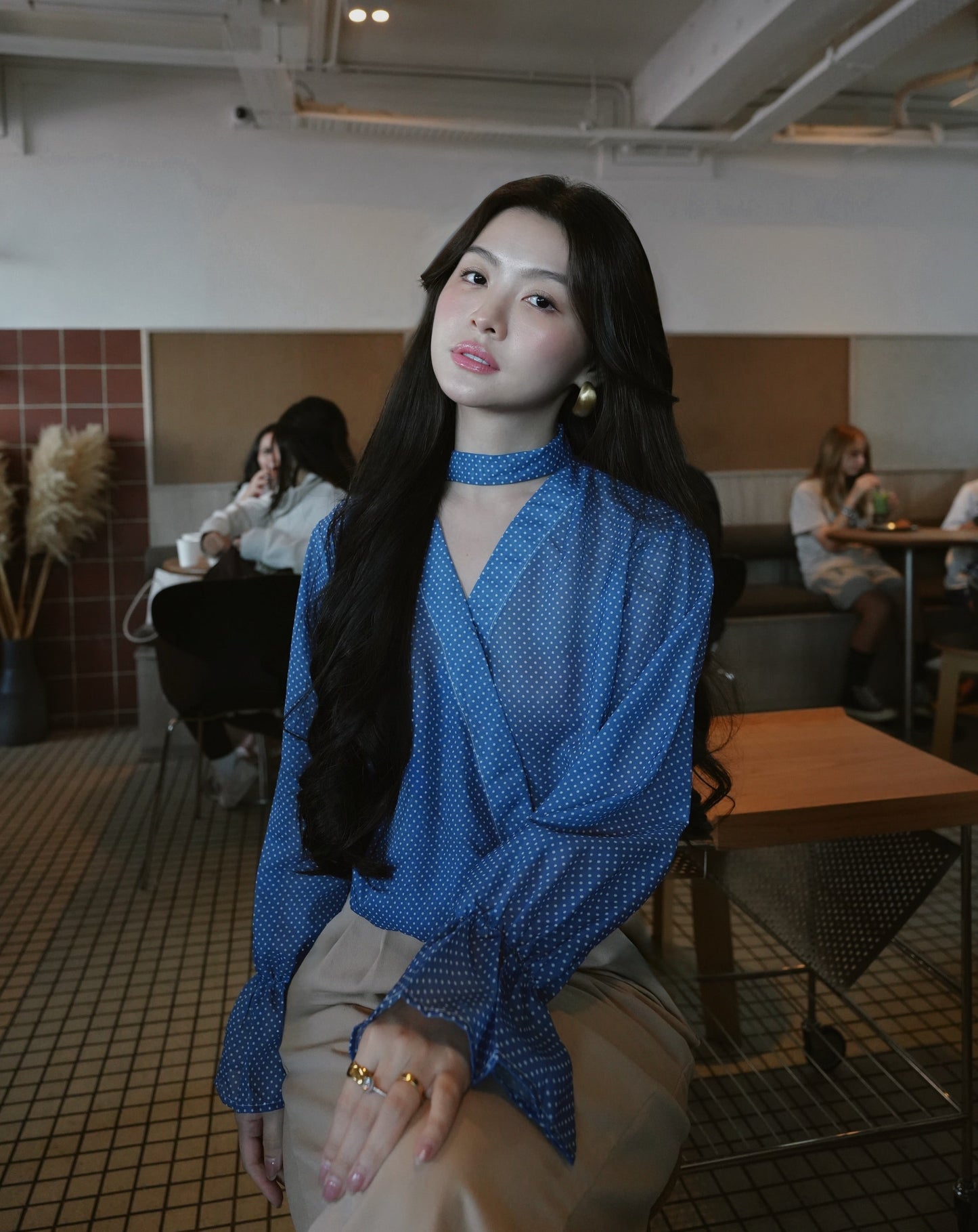 FRENCH POLKA DOT TOP