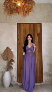 PURPLE SUMMER LONG DRESS