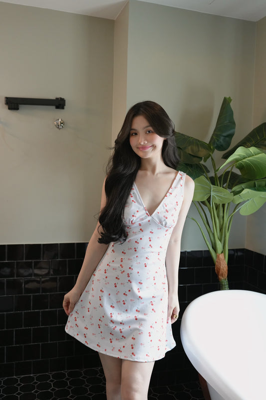 FRENCH CHERRY MINI DRESS