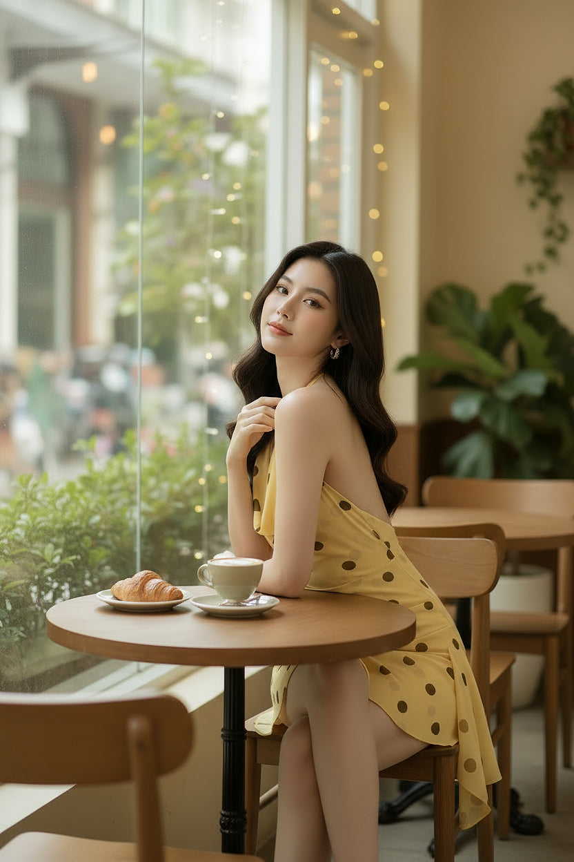 POLKA DOT MINI DRESS