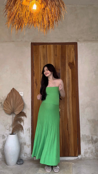 BV GREEN TUBE DRESS