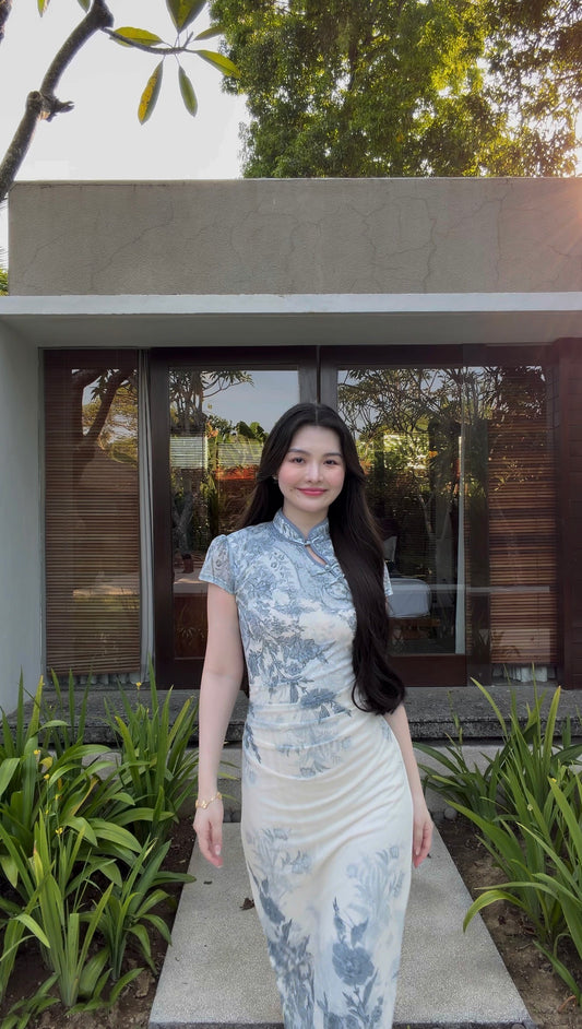 INK CHARM CLASSIC LONG CHEONGSAM 墨韵天成 SC1001