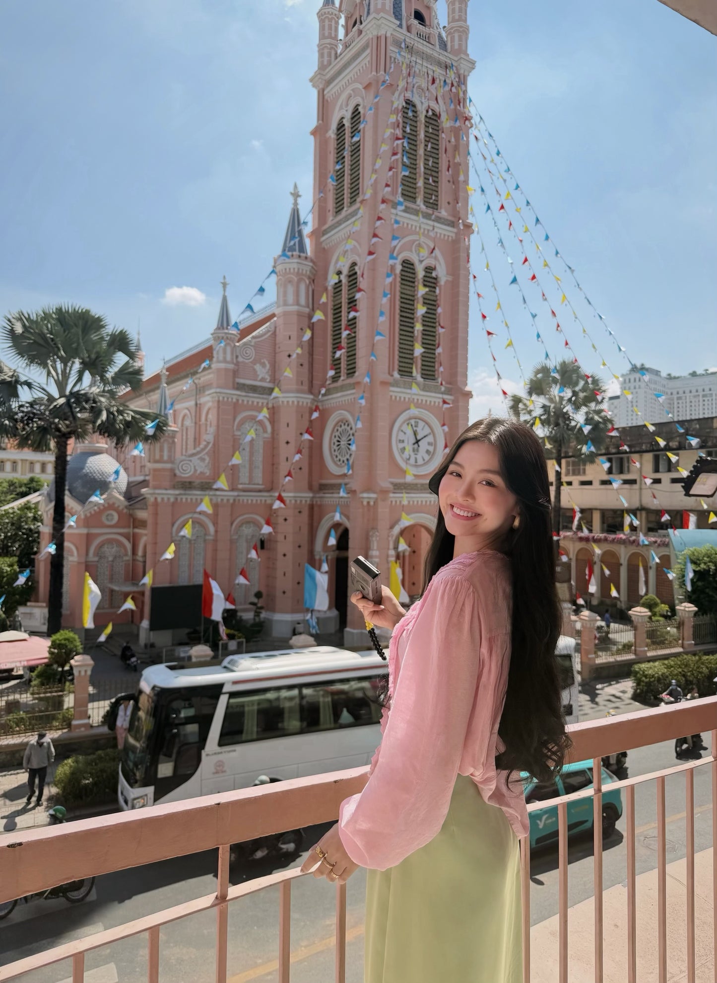 FRENCH SATIN LACE TRIM LONG SKIRT