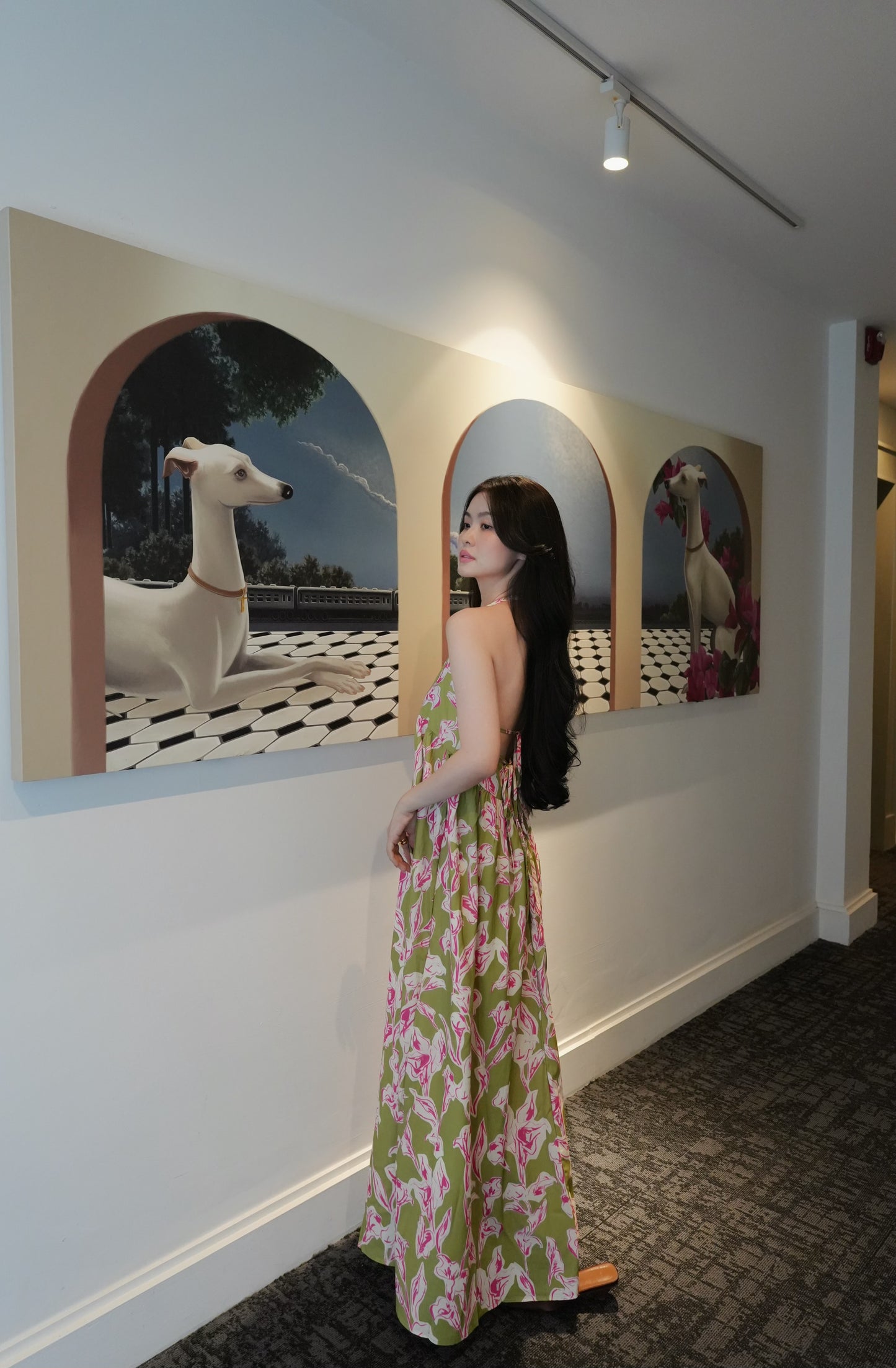 VACATION-STYLE PRINTED MAXI DRESS