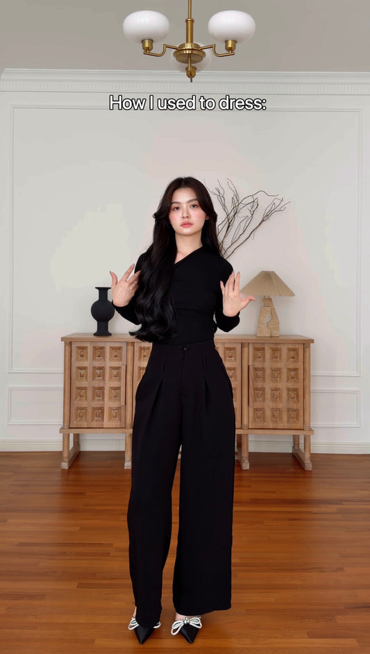 IRREGULAR LONG SLEEVE TOP
