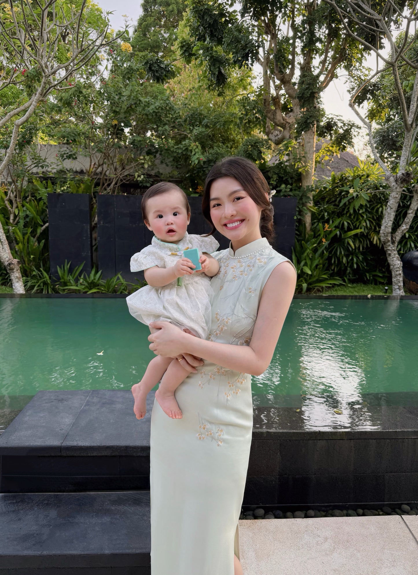 EMERALD GRACE PETITE BABY CHEONGSAM 翠色轻盈 BCSC001