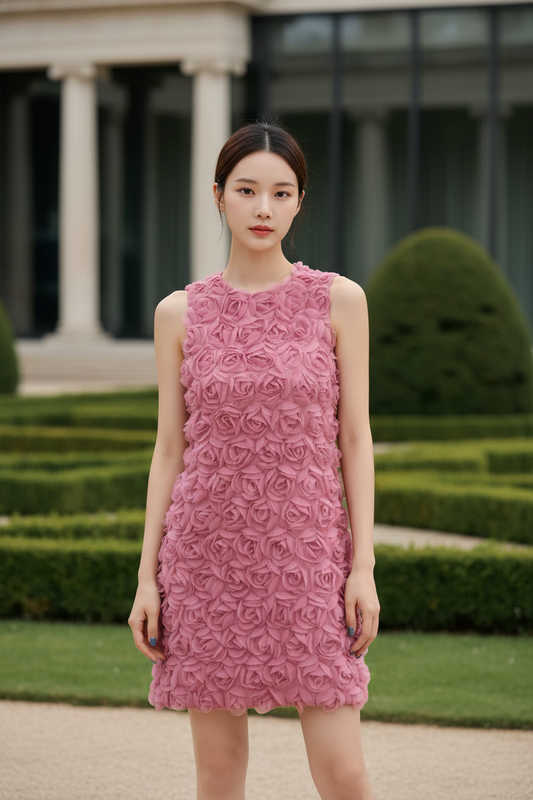 ROSE PETAL MINI DRESS