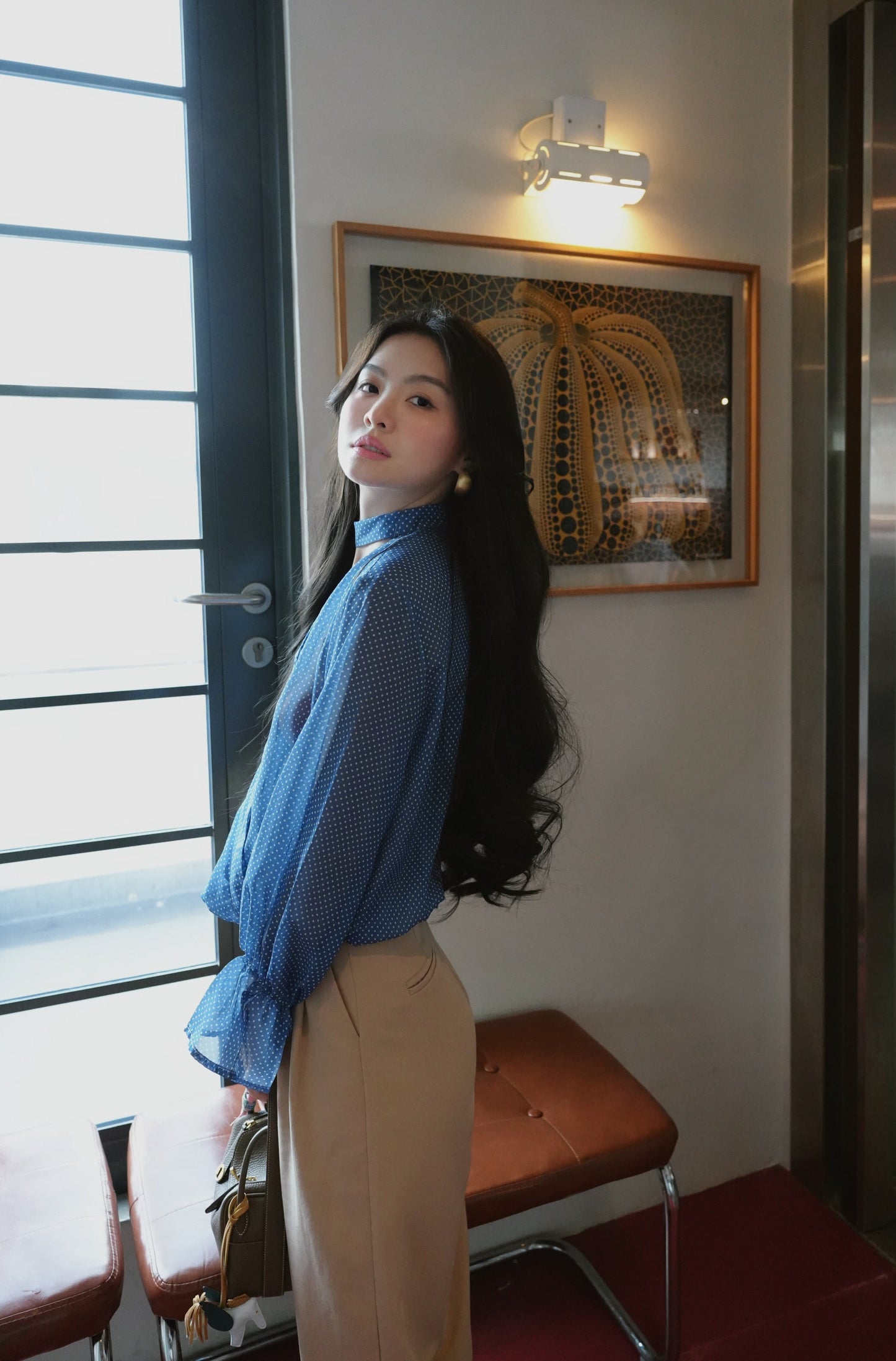 FRENCH POLKA DOT TOP