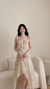 CHIFFON FLORAL LONG DRESS