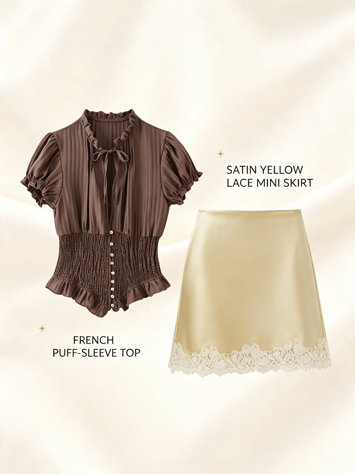 FRENCH PUFF-SLEEVE TOP