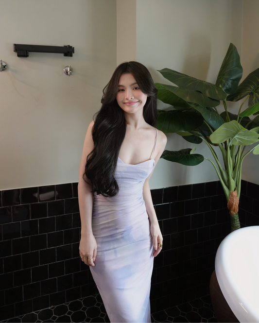 PURPLE BODYCON MAXI DRESS