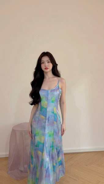 MERMAID GRADIENT LONG DRESS