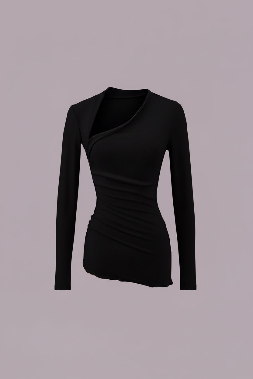 IRREGULAR LONG SLEEVE TOP