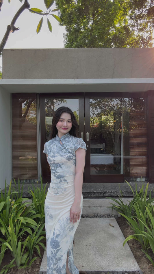 INK CHARM CLASSIC LONG CHEONGSAM 墨韵天成 SC1001