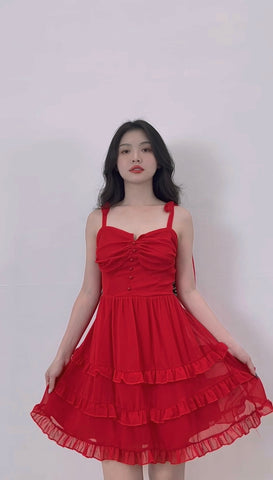 CHERRY RED DRESS