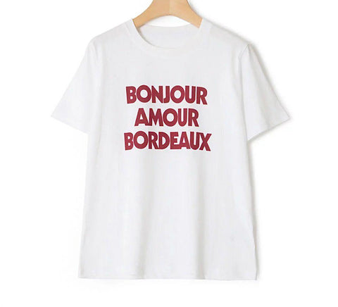 FRANCE BONJOUR T-SHIRT TOP