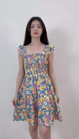 KOREA FLORAL PRINTED DRESS